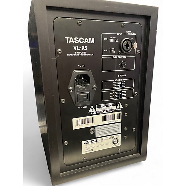Used TASCAM VLX5 5" Biamplified Nearfield Studio Monitor Pair Powered Monitor