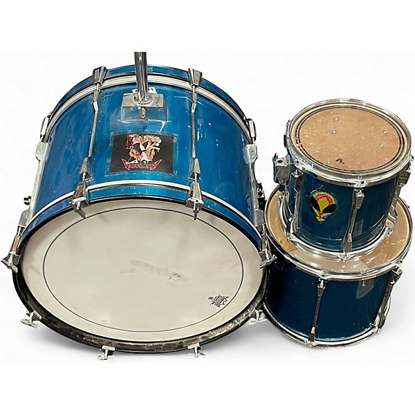 Used TAMA 3 Piece Rockstar Turquoise Drum Kit