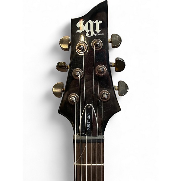 Used Schecter Guitar Research SGR Black Solid Body Electric Guitar