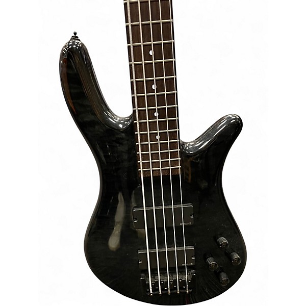 Used Spector NS5H2 Trans Black Electric Bass Guitar