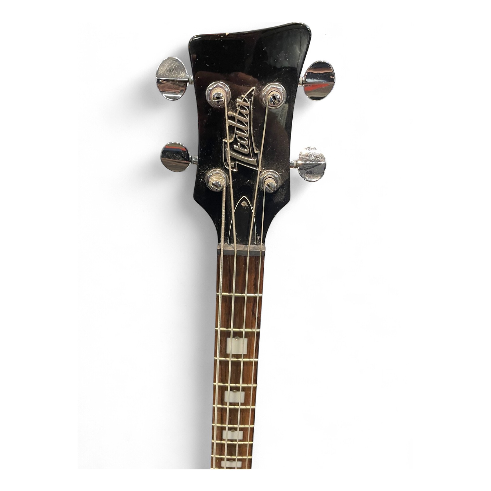 Used Italia Mondial Classic Black Electric Bass Guitar Black