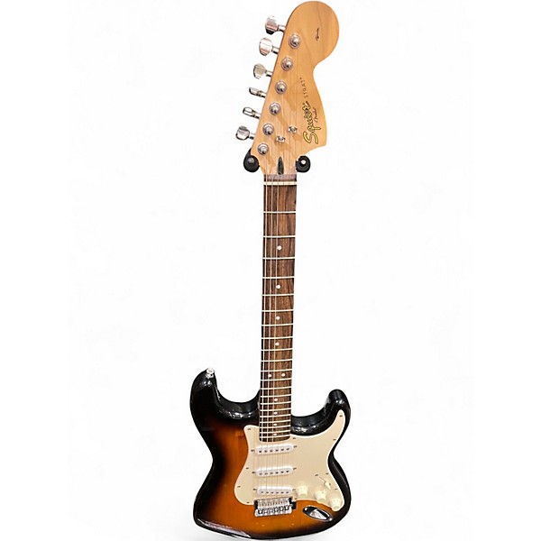 Used Squier Affinity Stratocaster 2 Color Sunburst Solid Body Electric Guitar