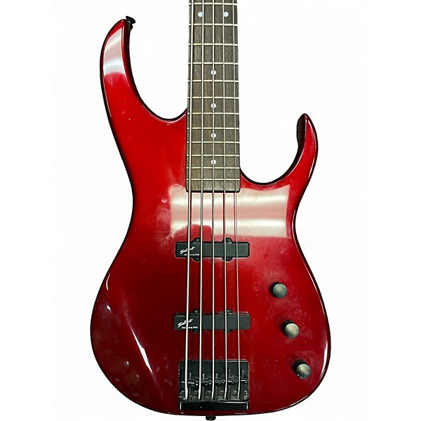 Used Ibanez EXB445BR Candy Apple Red Electric Bass Guitar