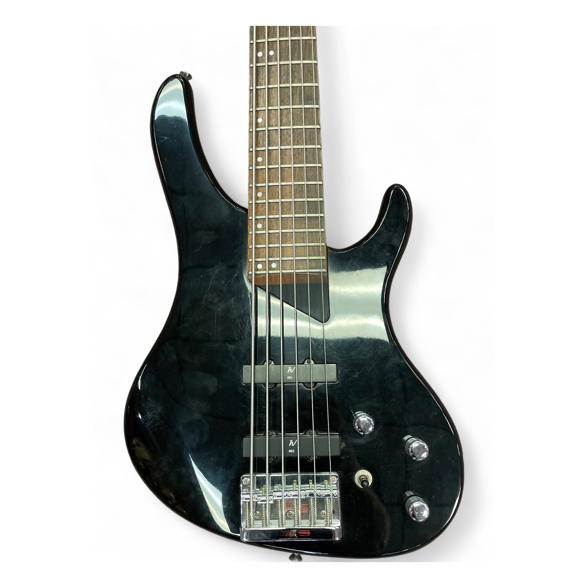 Used Washburn XB600 Black Electric Bass Guitar Black | Guitar Center