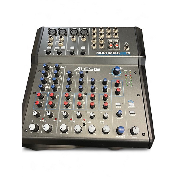 Used Alesis MultiMix 8 USB 8-Channel Unpowered Mixer