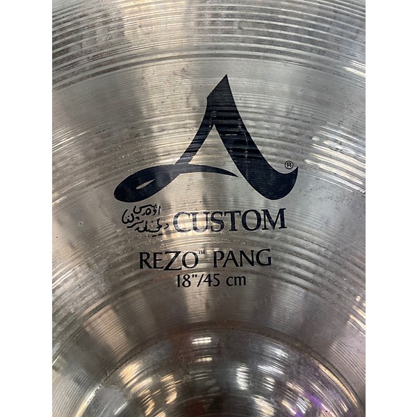 Used Zildjian 18in A Custom Rezo Pang Cymbal