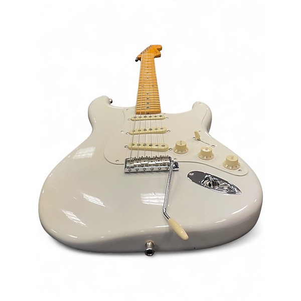 Used Fender EJ STRATOCASTER Olympic White Solid Body Electric Guitar
