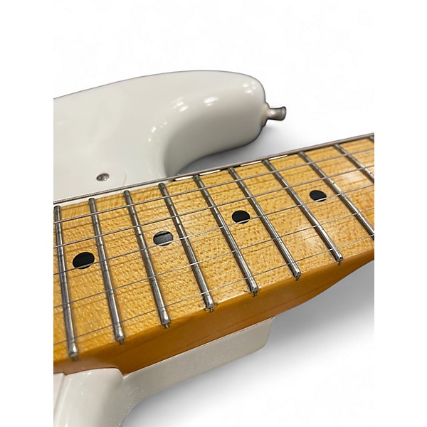 Used Fender EJ STRATOCASTER Olympic White Solid Body Electric Guitar