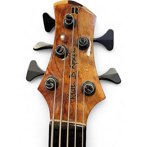 Used 2022 Roscoe SKB-3005 CUSTOM Waterfall Bubinga Top Electric Bass Guitar