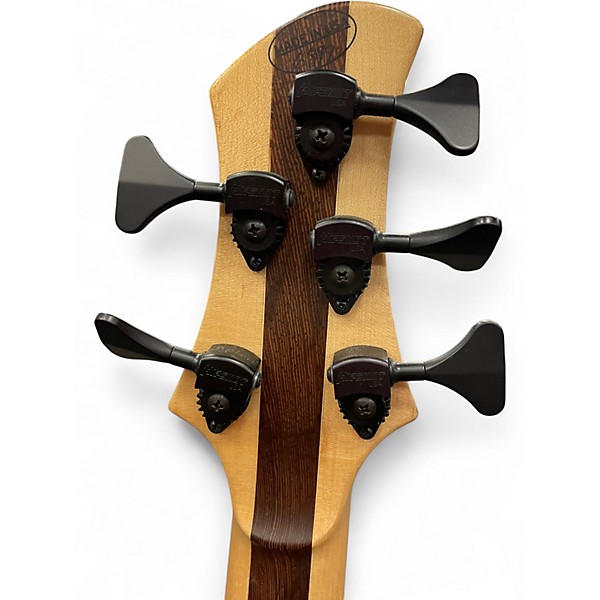 Used 2022 Roscoe SKB-3005 CUSTOM Waterfall Bubinga Top Electric Bass Guitar