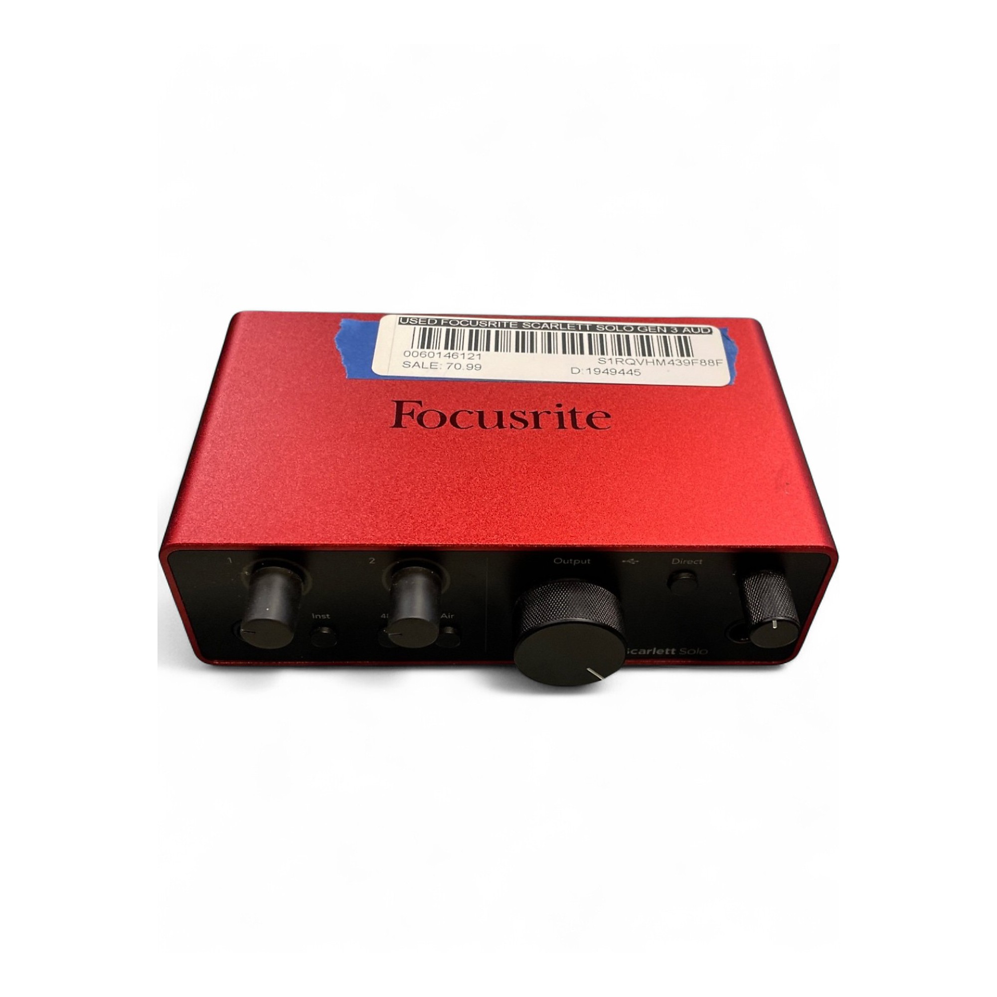【9765】 Focusrite Scarlett Solo gen 3 Used Focusrite Scarlett Solo Gen 3 Audio Interface | Guitar