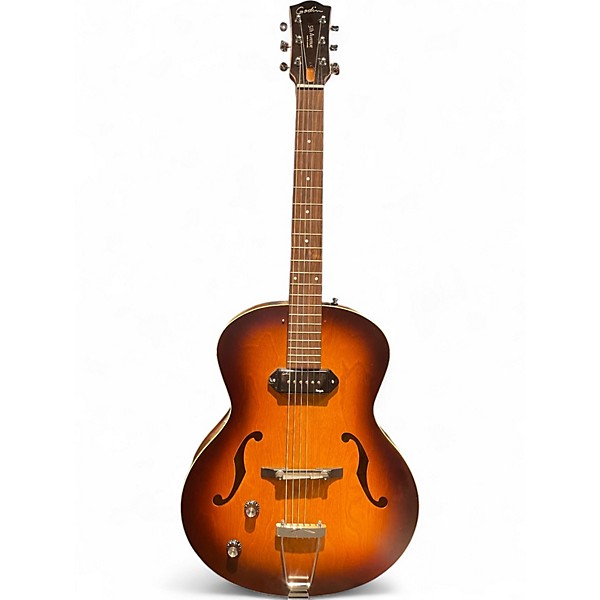 Used Godin 5th Avenue Kingpin P90 Left Handed Cognac Burst Hollow Body Electric Guitar