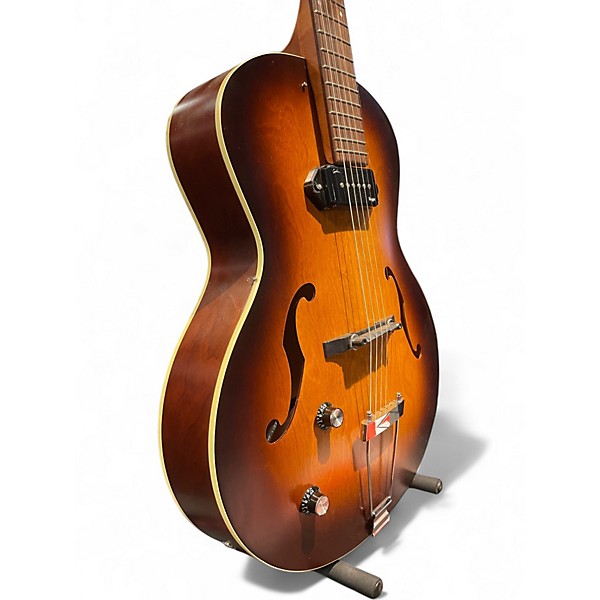 Used Godin 5th Avenue Kingpin P90 Left Handed Cognac Burst Hollow Body Electric Guitar