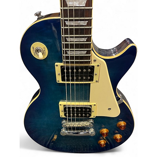 Used Epiphone Les Paul Standard Blue Burst Solid Body