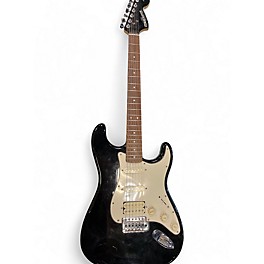 Used Starcaster by Fender Stratocaster Black Solid Body Electric Guitar