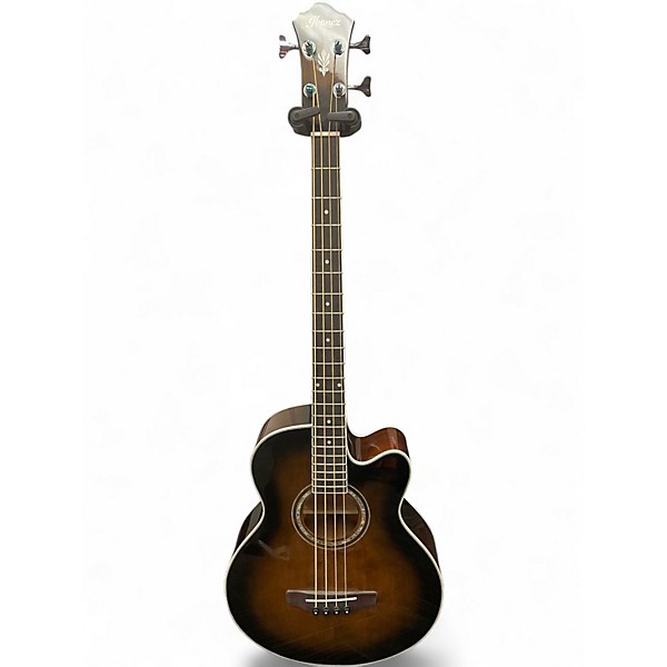 Used Ibanez AEB10E DARK VIOLIN SUNBURST Acoustic Bass Guitar