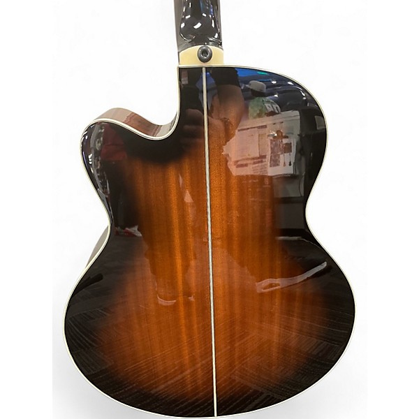 Used Ibanez AEB10E DARK VIOLIN SUNBURST Acoustic Bass Guitar