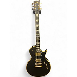 Used Ltd EC1000 Deluxe Black and Gold Solid Body Electric Guitar