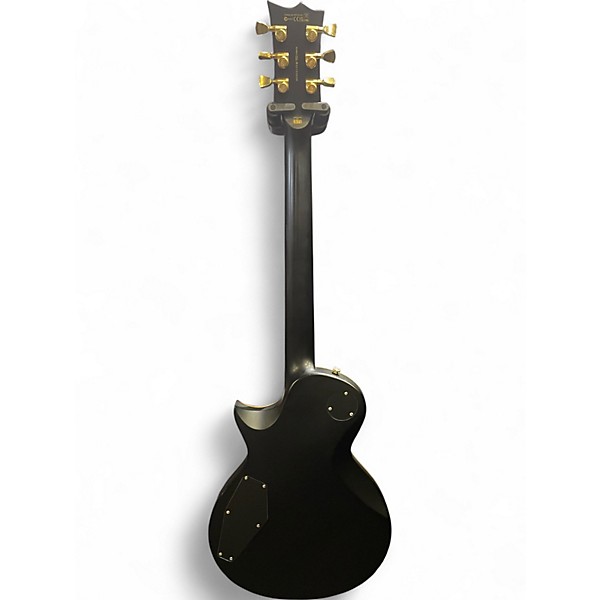 Used Ltd EC1000 Deluxe Black and Gold Solid Body Electric Guitar