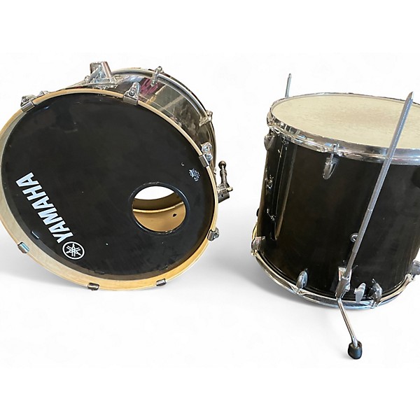 Used Yamaha 2 Piece Stage Custom Black Drum Kit