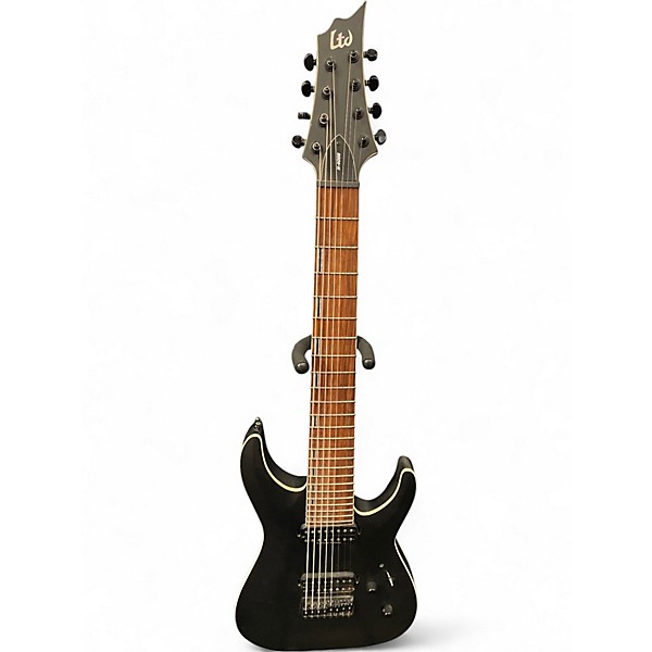 Used ESP LTD H408B Black Solid Body Electric Guitar