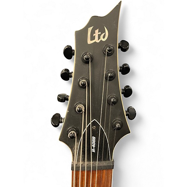 Used ESP LTD H408B Black Solid Body Electric Guitar