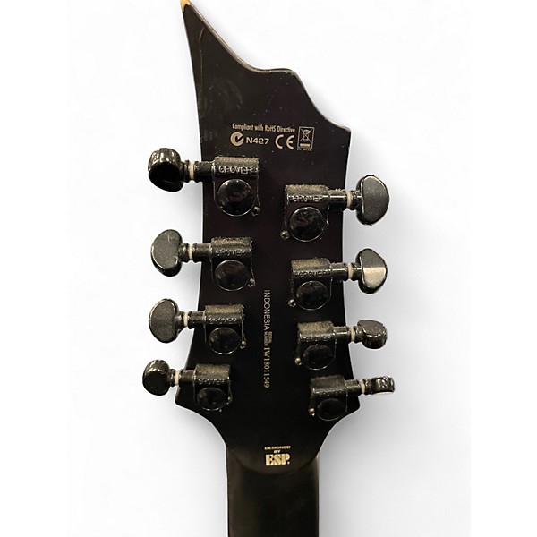 Used ESP LTD H408B Black Solid Body Electric Guitar