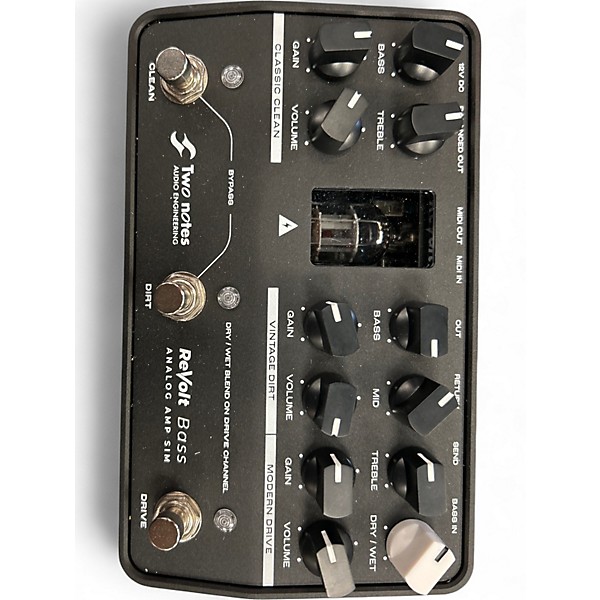 Used Two Notes AUDIO ENGINEERING Revolt Bass Analog Amp Sim Tube Bass Preamp