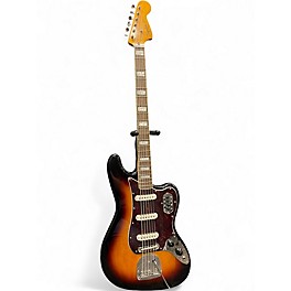 Used Squier Vintage Modified Bass VI 2 Tone Sunburst Electric Bass Guitar