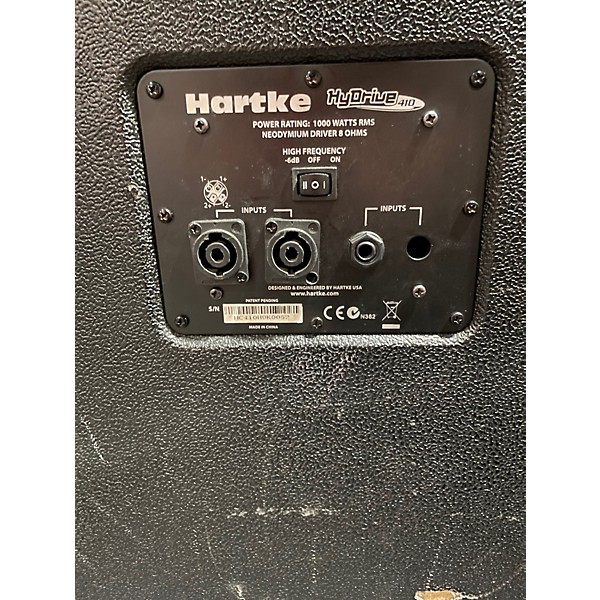 Used Hartke Hydrive 1000W 4x10 Bass Cabinet
