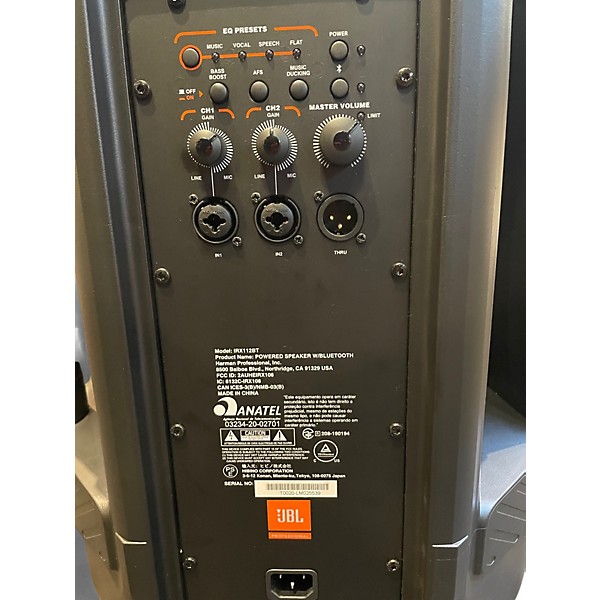 Used JBL irx112bt Powered Speaker