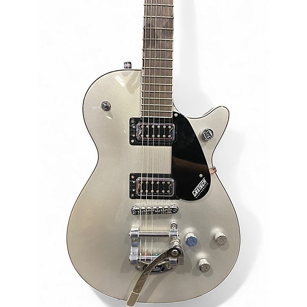 Used Gretsch Guitars G5230T Silver Sparkle Solid Body Electric Guitar