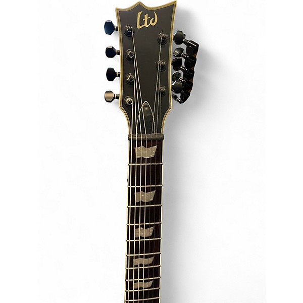 Used ESP LTD EC407 Black Solid Body Electric Guitar