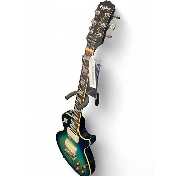 Used Epiphone Les Paul Standard Metallic Aqua Marine Solid Body Electric Guitar