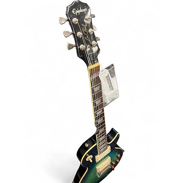 Used Epiphone Les Paul Standard Metallic Aqua Marine Solid Body Electric Guitar