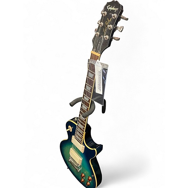 Used Epiphone Les Paul Standard Metallic Aqua Marine Solid Body Electric Guitar