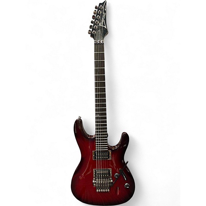 Used Ibanez S420 S Series Red to Black Fade Solid Body