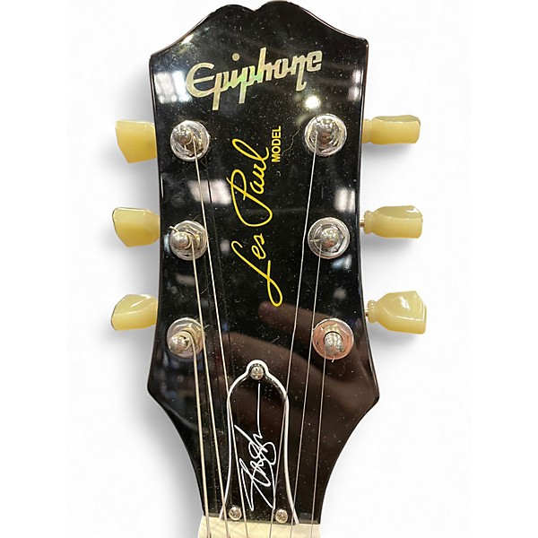 Used Epiphone Slash Les Paul Standard Metallic Gold Solid Body Electric Guitar