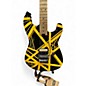 Used EVH Striped Series Black with Yellow Stripes Solid Body Electric Guitar thumbnail
