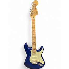 Used Fender Deluxe Stratocaster Sapphire Blue Trans Solid Body Electric Guitar