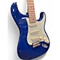 Used Fender Deluxe Stratocaster Sapphire Blue Trans Solid Body Electric Guitar