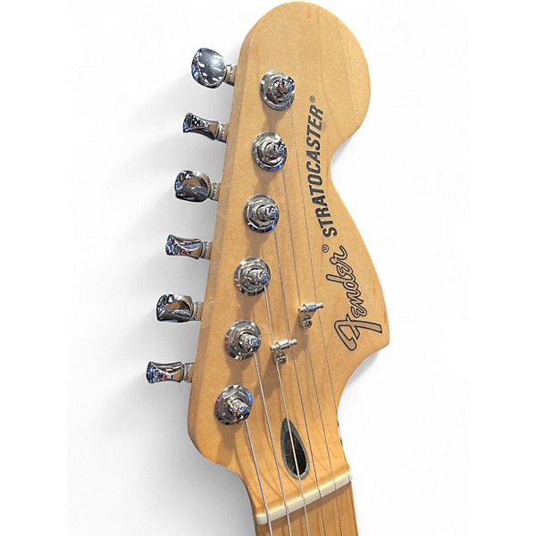 Used Fender Deluxe Stratocaster Sapphire Blue Trans Solid Body Electric Guitar