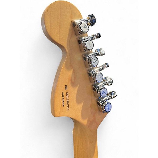 Used Fender Deluxe Stratocaster Sapphire Blue Trans Solid Body Electric Guitar