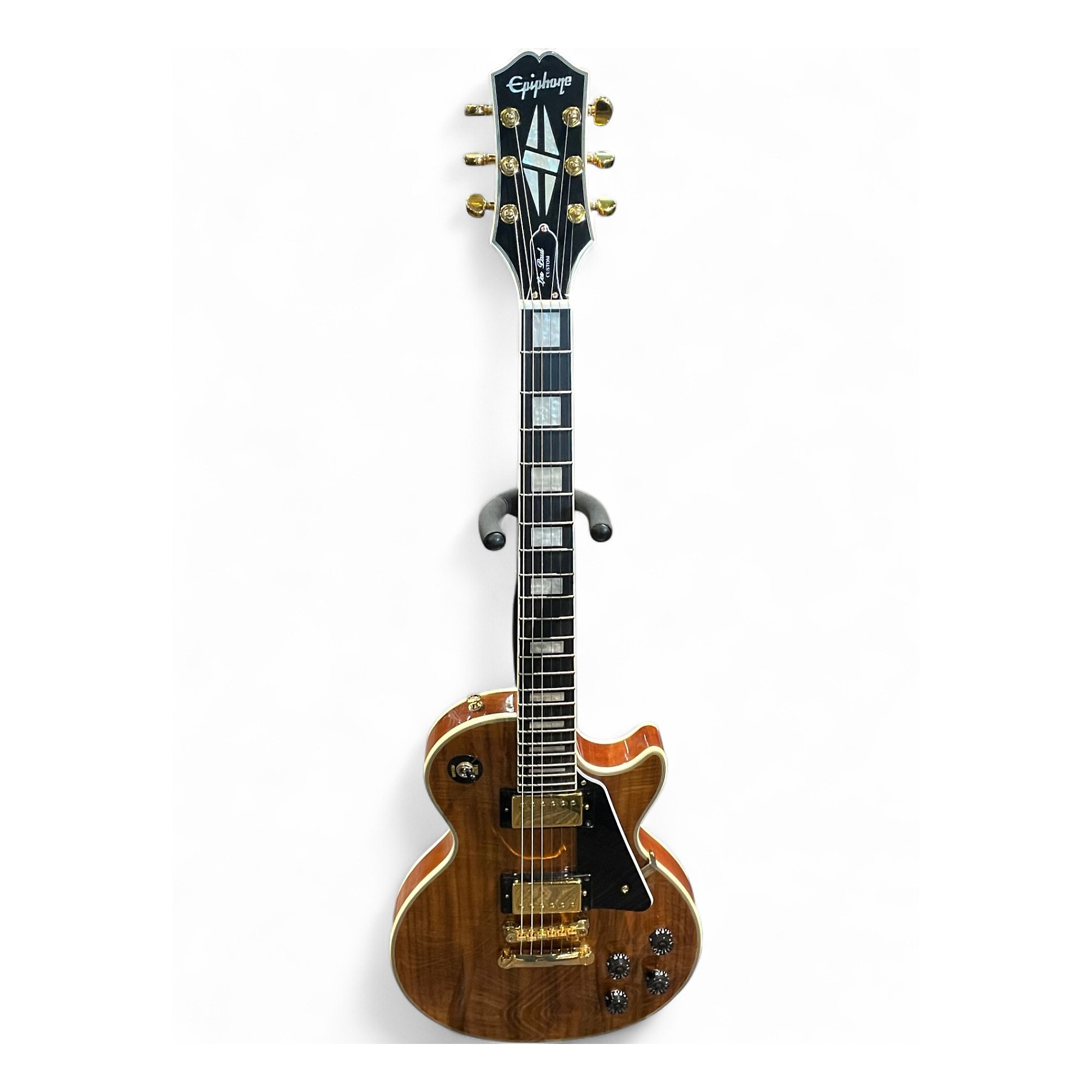 ギター Epiphone Les Paul Custom koa Used Epiphone Les Paul Custom KOA Solid Body Electric Guitar