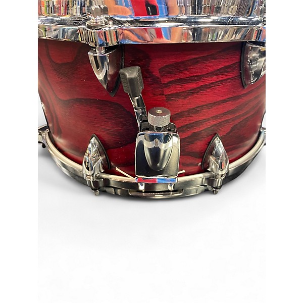 Used Orange County Drum & Percussion 7X13 Maple Ash Snare Chestnut Matte Drum