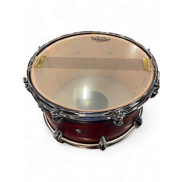 Used Orange County Drum & Percussion 7X13 Maple Ash Snare Chestnut Matte Drum