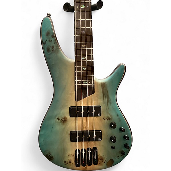 Used 2020s Ibanez SR1600E Seafoam Green Electric Bass Guitar