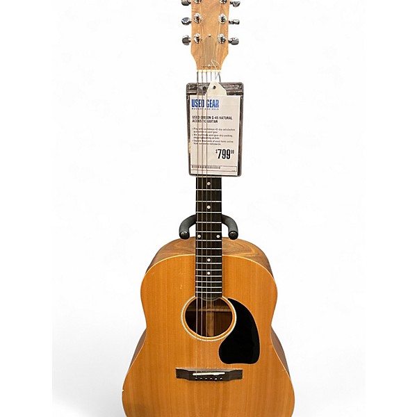Used Gibson g-45 Natural Acoustic Guitar