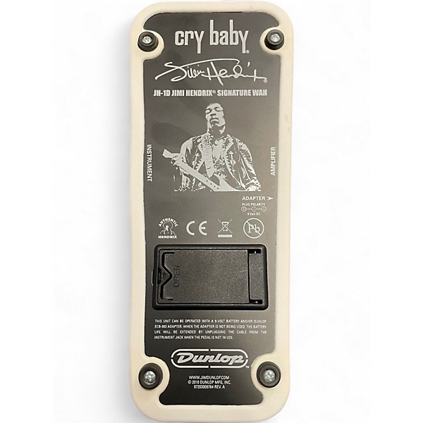Used Dunlop JH2 Jimi Hendrix Signature Crybaby Wah Effect