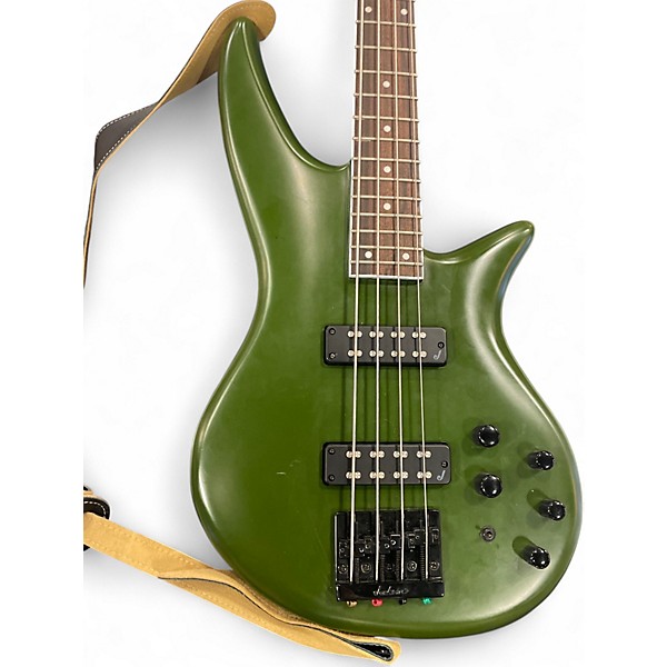Used Jackson X Series Spectra Bass SBXIV Green Electric Bass Guitar